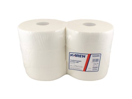 Toaletný papier JUMBO Ø 24 CM, 2 vrst., 200 M (6ks)  TISSUE