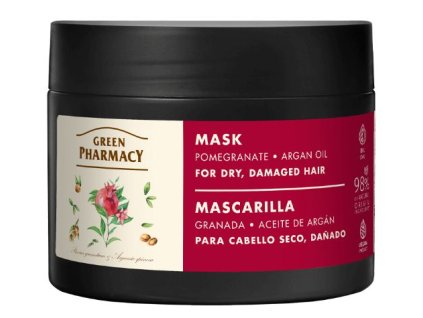 Green Pharmacy maska na suché a poškodené vlasy 300ml