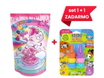 Set 1+1 ZDARMA,Chlapu Chlap bomby do kúpeľa 10x10g+prstové figúrky/voskovky/