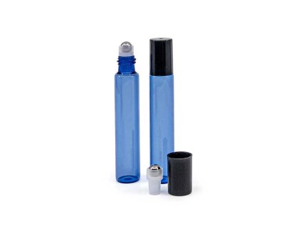 Roll-on sklený, modrý, 10 ml