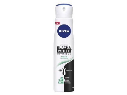 Nivea B&W Invisible Fresh dámsky deospray 250ml