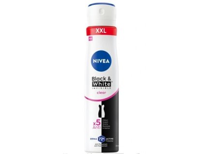 Nivea B&W Invisible Clear dámsky deospray 250ml