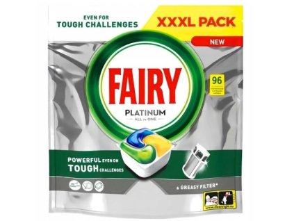 Jar Fairy Platinum All in One Lemon kapsule do umývačky 96ks