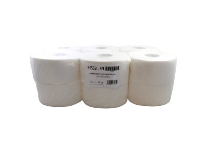 Toaletný papier JUMBO Ø​ 19 CM, 100% cel., 2 vrstvový, 110 M - 12 ks