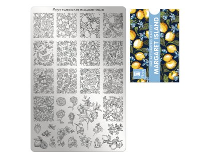 Moyra Stamping Platňa na pečiatkovanie č. 153 Margaret Island