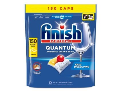 Finish Quantum All in 1 Lemon tablety do umývačky 150ks