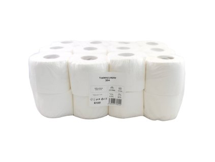 Toaletný papier,100% celulóza, 2 vrst., 30m – 24ks