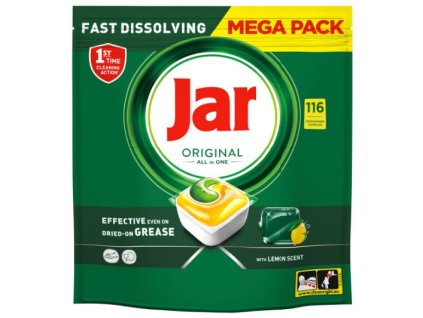 Jar Original All in One Lemon kapsule do umývačky riadu 116ks