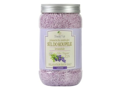 BODY TIP LEVANDUĽOVÁ soľ do kúpeľa relaxačná 1200 g - výpredaj POSLEDNÝ 1KS