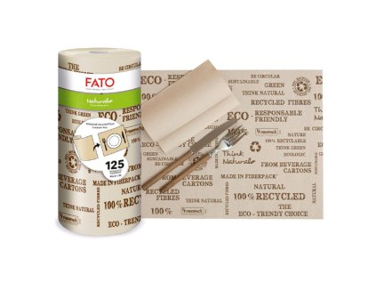 Prestieradlo na stôl LUCART ECO NATURAL TABLE cover in roll, 3 vrst. – 125 útržkov
