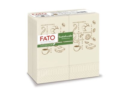 Servítky LUCART FATO ECO NATURAL MORNING, 1/8-fold, 2 vrst. – 50ks