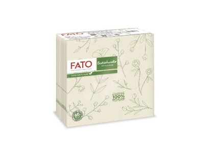 Servítky LUCART FATO ECO NATURAL FLORA, 2 vrst. – 40ks