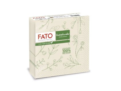 Servítky LUCART FATO ECO NATURAL FLORA, 2 vrst. – 50ks