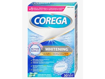 Corega antibakteriálne tablety 30ks Whitening