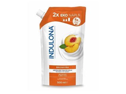 Indulona Broskyňa tekuté mydlo 500ml - náhradná náplň