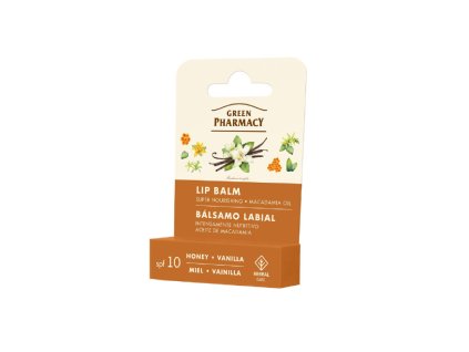 Green Pharmacy výživný balzam na pery med a vanilka 3,6g