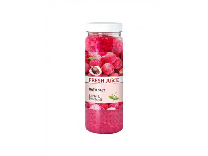 Fresh Juice Kúpeľná soľ Litchi & Patchouli 700g