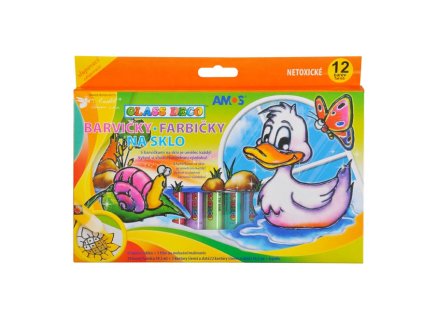 Anděl Farby na sklo 12ks 1493 10,5ml
