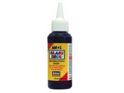 Anděl Kontúra k farbám na sklo 60ml čierna 1505