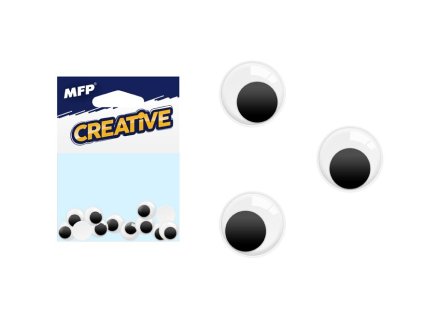 MFP 1031734 Oči pohyblivé 1,5cm 12ks