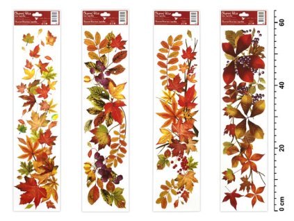 Anděl Okenná fólia 881 jesenné lístie 64x15