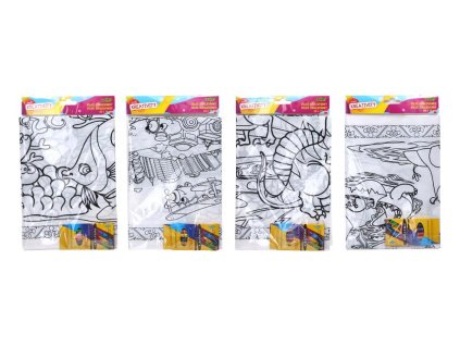 Wiky Omaľovánky W034057 veľké 50x70 cm + 6 ks voskoviek
