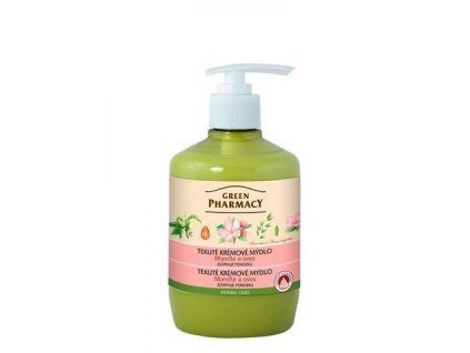 Green Pharmacy tekuté krémové mydlo - zjemňuje pokožku 460 ml - Mandle a ovos