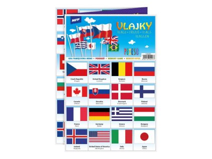 MFP 5300901 Pexeso 3xA4 Vlajky