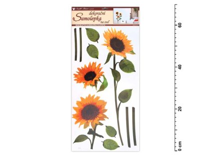 Anděl Samolepiaca dekorácia 10032 tri slnečnice 69x32cm