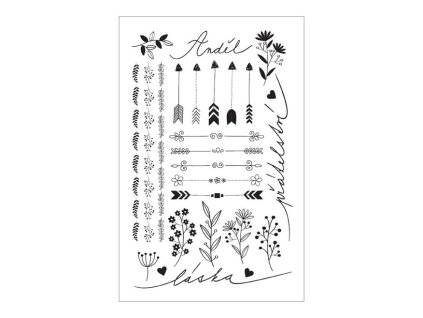 Anděl Tetovacie nálepky 16013 8,5 x 13 cm, priateľstvo