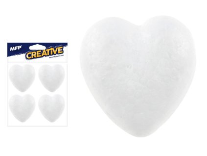 MFP 1042287 Srdce 6cm/4ks polystyren