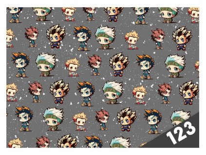 MFP 8021082 Dosky na číslice Anime Mascots