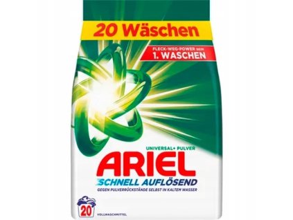 Ariel Strahlend Rein Nemecky praci prasok Univerzalne vrecko 20 prani