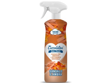 COCCOLATEVI ESSENZA INTERIÉROVÝ PARFÉM A MULTIFUNKČNÝ ČISTIČ SANDALO E AMBRA 750ml (Kúp viac zaplať menej 1ks)