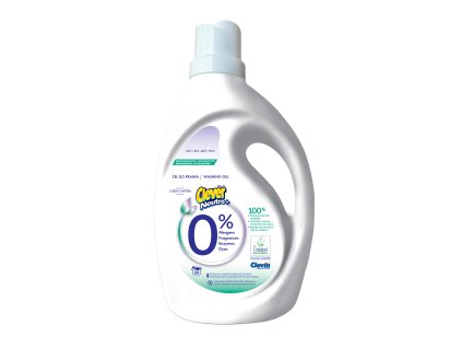 Hypoalergénny prací gél Clever Neutro+ Color& White 1,56L/26PD -  s 0% obsahom agresívnych látok a certifikátom ECOLABEL Vhodné pre deti