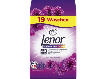 LENOR prací prášok 4xActions Color Amethyst 1.14KG/19PD