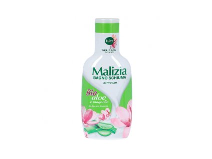 malizia bath foam 1000ml organic aloe and magnolia