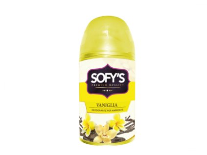 Osviežovač interiéru v spreji - Sofys Vaniglia 250 ml - náhradná náplň