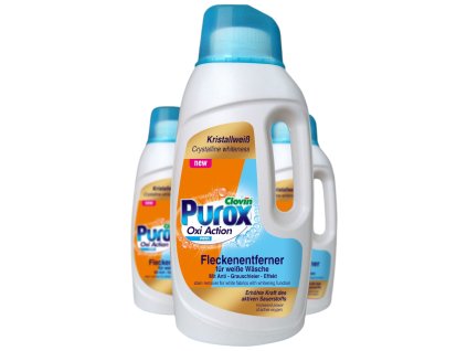 3044 tekuty odstranovac skvrn purox na biele tkaniny 1 5l
