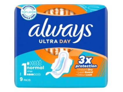 Always Ultra Day Normal dámske hygienické vložky 9ks-ové