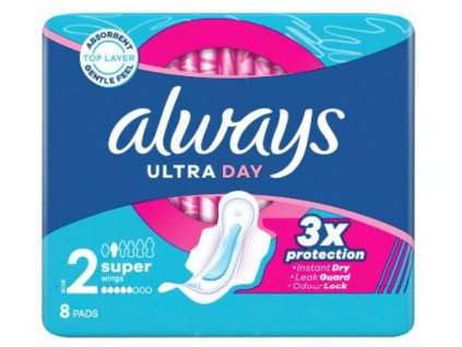 Always Ultra Day Super dámske hygienické vložky 8ks-ové