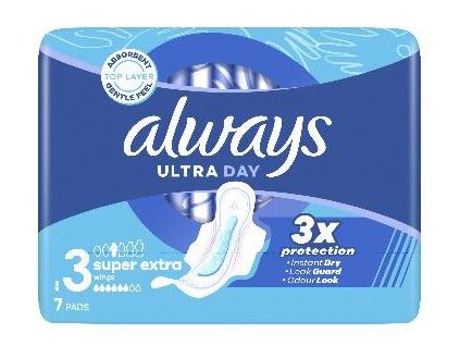 Always Ultra Day Super Extra dámske hygienické vložky 7ks-ové