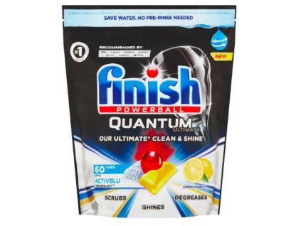Finish Quantum Ultimate Activ Blue Lemon tablety do umývačky 60ks