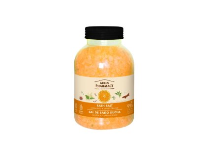Green Pharmacy Soľ do kúpeľa 1000 g - Cinnamon & Sweet orange