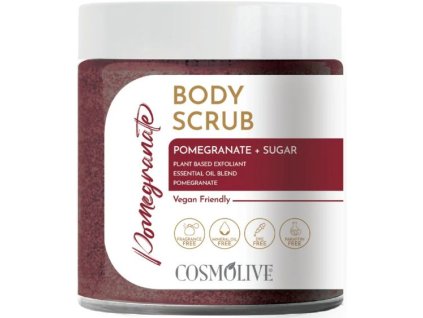 Cosmolive Pomegranate dámsky telový peeling s vôňou granátového jablka a cukru 250ml