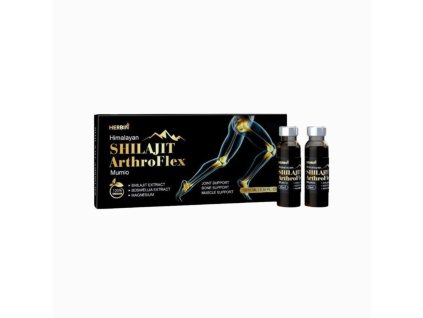 Himalájske MUMIO (Shilajit) doplnok stravy ArthroFLEX - 10ks x10 ml - Herbin