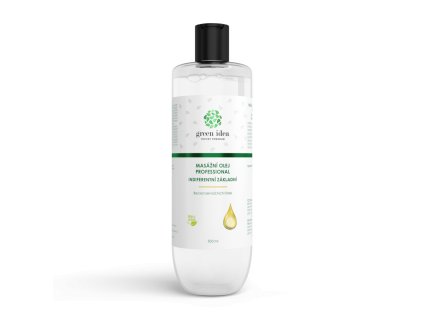 Indiferentný masážny olej – základná báza 500 ml – Green idea
