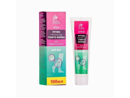 Krém na žily Rutín s extraktom z ginkgo biloba - 100 ml - Ecolek