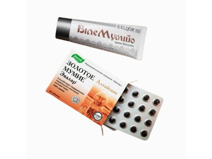 Set kráľa liečiv - biele a zlaté mumio