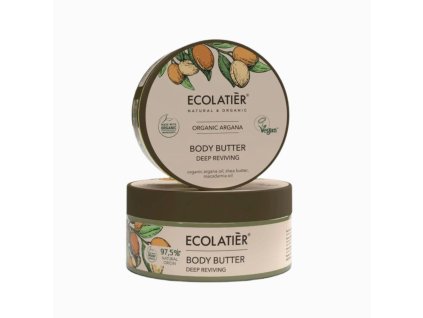 Telové maslo hĺbkovo vyživujúce Organic Argana - 200 ml - Ecolatier